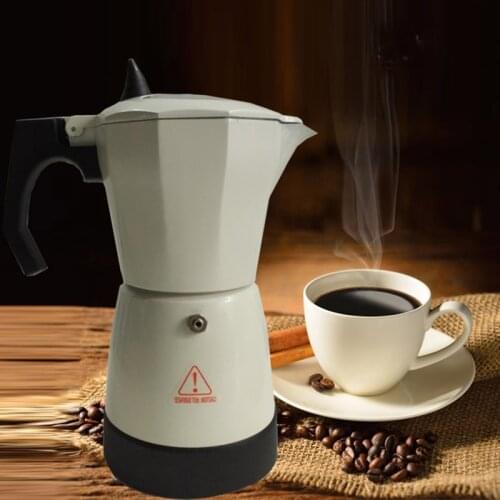 6cups/300ml Electric Coffee Maker Aluminum Material Coffee Pots Moka Pot Mocha Coffe Machine V60 Coffee Filter Espresso Maker-30