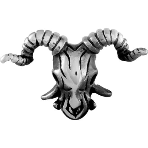 Stainless Steel Antique Goat 5mm Big Hole European Beads Charms For DIY Bracelet Necklace Jewelry Making