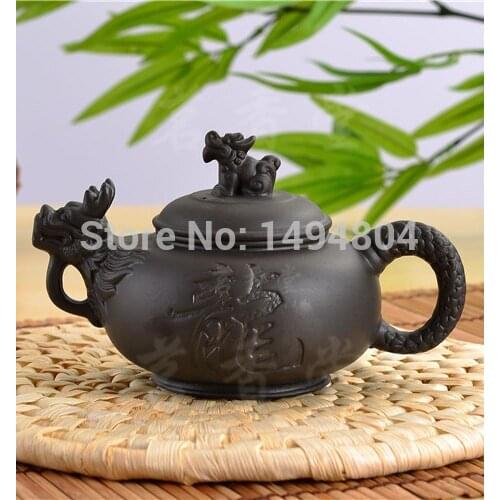 Chinese Yixing Teapot, Genuine Purple Tea Pot, Dragon World Teapot,Home/Office Tea Set,Tea Kettle