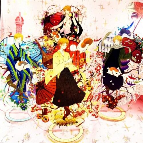 Anime Natsumes Book of Friends Takashi Madara Acrylic Stand Figure Desktop Decoration Collection Model Toy Cosplay Doll