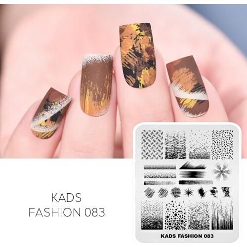 Nail Art Stamping Plate Shading Brush strokes Gradients Image Printing Template Stainless Steel Nail Design Stamp Mold Tools