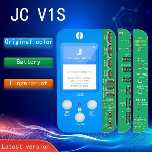 JC V1S V1 for IPHONE 7 8 8P X 11 PRO MAX Photosensitive Original Color Touch shock Battery Fingerprint Serial Number Prog