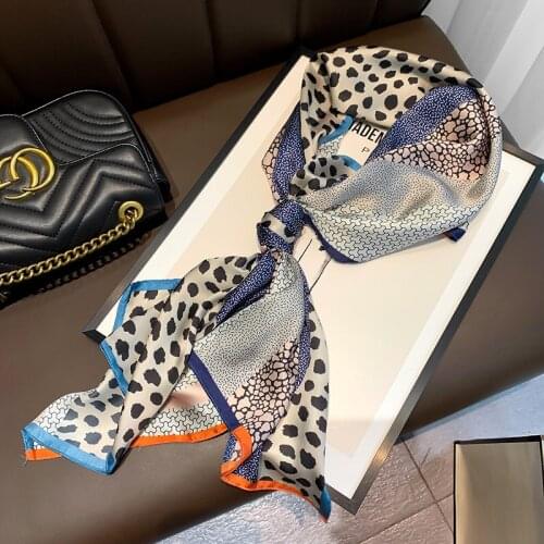 2021 new spring ladies scarf high quality shawl silk fashion scarf headscarf beach sunscreen bag headscarf scarf 40cm*160cm