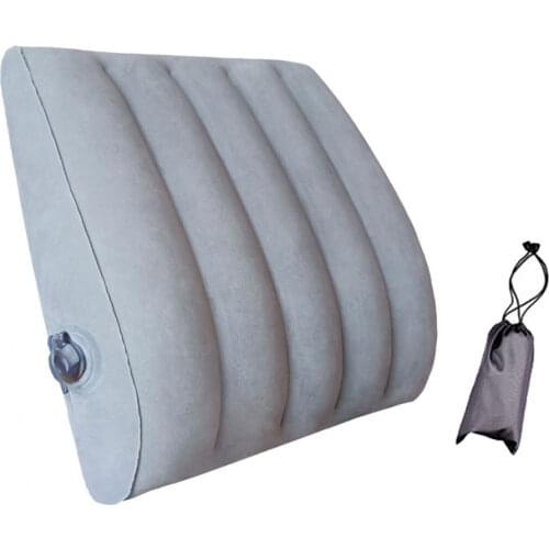 Portable Ultralight Inflatable Pillow PVC Sleep Cushion Office Travel Bedroom Hiking Collapsible Waist