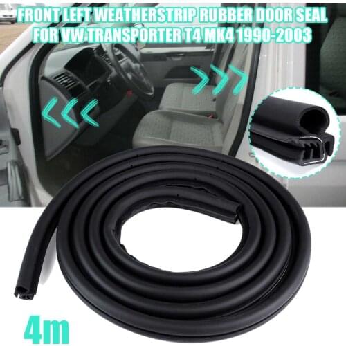 FRONT LEFT WEATHERSTRIP RUBBER DOOR SEAL FOR VW TRANSPORTER T4 T5 MK4 1990 1991 1992 1993 1994 1995 1996-2003 (4m)