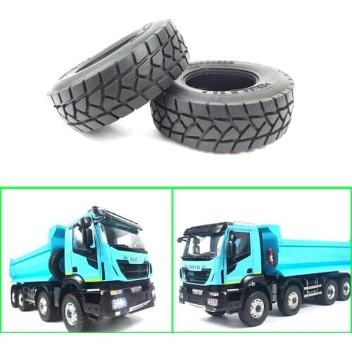 Rubber Tires Wide Narrow for 1/14 Tamiya RC Truck Trailer Tipper Scania MAN Benz Actros Volvo Car Diy Parts