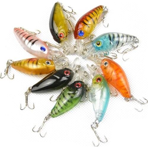Rock Chubby 9 Colors 4.5cm 4g Horse Mouth with Mouth Up Lure Lure Hard Lure Fishing Lure
