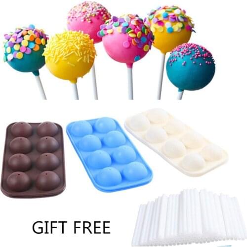 16 Sticks Pop Mould Silicone Lollipop Chocolate Mold Baking Tray Tools