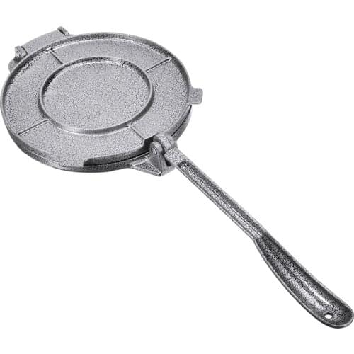 Foldable Tortilla Maker Pastry Pie Press Maker Pad Tool 8inch Heavy Aluminum Meat Pie DIY Bakeware Cake Press Tool Lond Handle