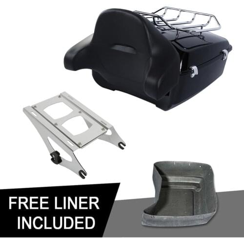 Motorcycle King Pack Trunk Backrest Rack For Harley Tour Pak Road King Electra Glide Road Glide 2014-2020