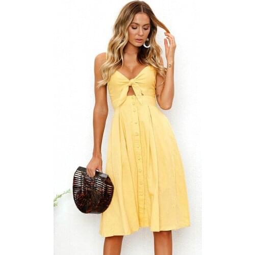 U－SWEAR Summer Dresses With Buttons