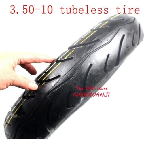 Size3.50-10 Vacuum tyre Motorcycle tubeless Tire fits Electric Battery Scooter Electric Tricycle 350-10 vacuum tire good quality