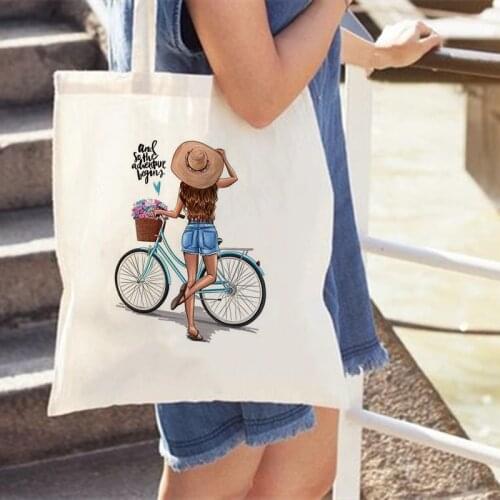 Love Yourself Girls Power Women Shopping Bags Foldable Canvas Tote Bag Large Shoulder Bags Student Book Bag Eco Travel Handbags