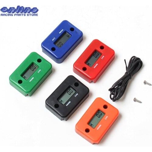 Waterproof LCD Display Digital Tachometer Tacho Gauge Hour Meter For Motorcycle 2/ 4 stroke gasoline engine atv snowmobile