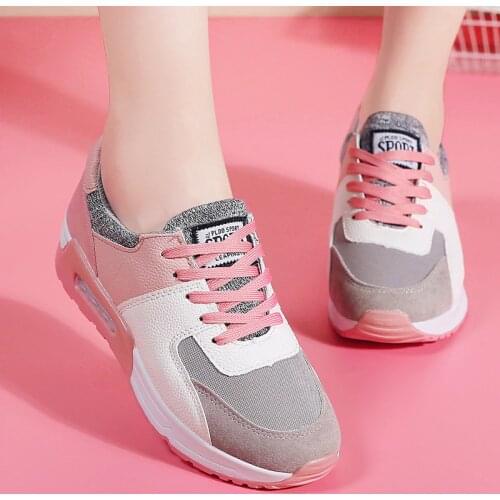 Deportivas Mujer Sneakers Women Tennis Shoes 2020 Female Gym Shoes Stability Breathable Cushion Thick Sole Trainers Women Hot