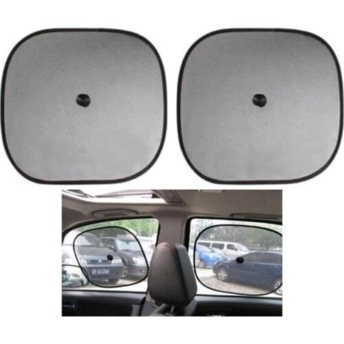2Pcs Car Side Window Sun Shade Visor Anti-UV Cover Baby Kids Shield Curtain Mesh