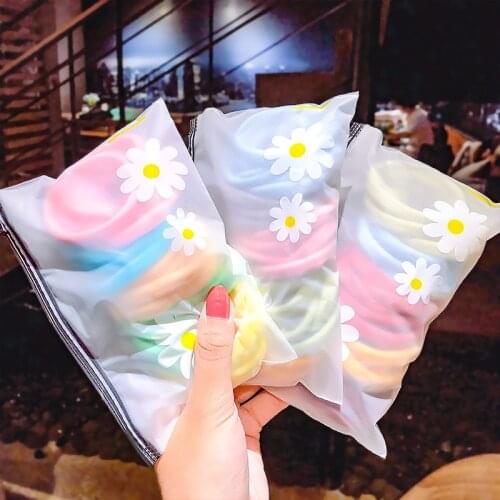 25pcs/Set New Girls Colorful Nylon Rope Small Elastic Hair Bands Daisy Hair Tie Candy Ponytail Holder For Kids Hair Accessories