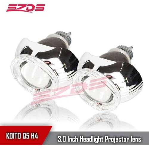 3.0 Inch LED Running Lights Angel Eyes HID Bi Xenon Projector lens shroud For Headlights H4 Q5 D2S Car Retrofit Headlamp Lens