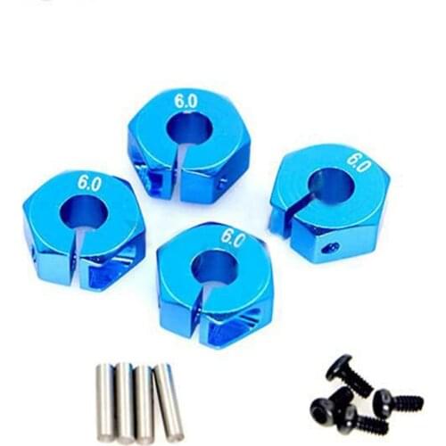 4pcs Metal 12MM Wheel Hub Coupling Drive Adapter for HSP 94123 RC Car Accessories Parts