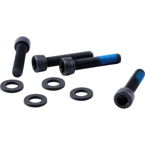 8PCS Durable Bike Brake Caliper Fix Screw Disc Brake Conversion Seat for MTB Bicycle