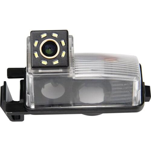 Misayaee Car Rear View Reverse Parking Camera Golden 8 Led for Nissan Tiida Hatchback/ Livina/ Skyline R35 GTR/250GT/ Fairlady 3