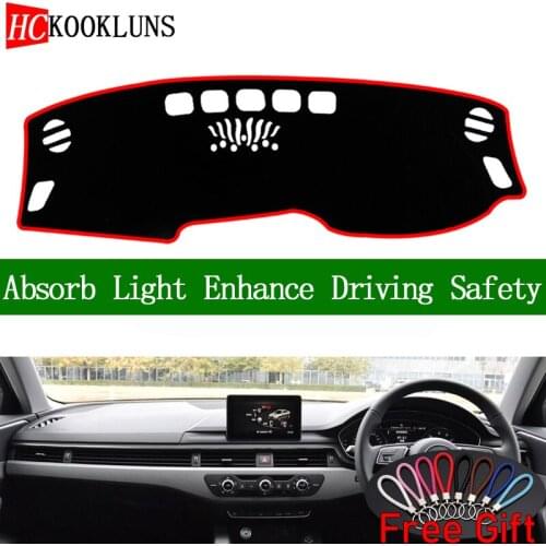 For AUDI A4 A4L 2017 2018 2019 Right Hand Drive Dashboard Cover Car Stickers Sun Shade Dash Mat Carpet Interior Accessories