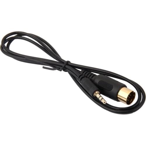 For Kenwood Car Stereo Radio CD Changer To 3.5mm Aux Adapter Cable Black