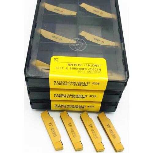 Grooving tool N123G2 0400 0004 TF4225 4MM carbide inserts lathe tools Groove blade cutting tool N123G2 Hard Alloy
