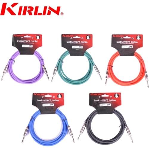 Kirlin 3M 6M cable electric guitar line bass line instrument cable line Copper (Five colors to choose)