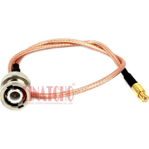 25cm RG316 coaxial cable jumper cable BNC male to straight mcx male
