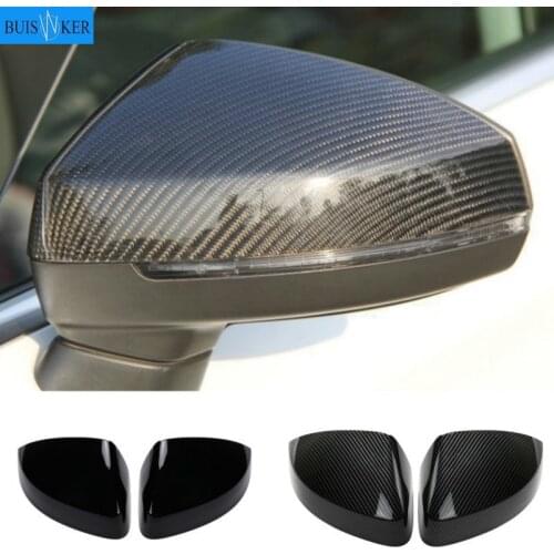 Pair for Audi A3 S3 8V RS3 Side Wing Mirror Covers Caps (Carbon Look) 2017 Replace 2015 2016 2018 2013 2014 2019