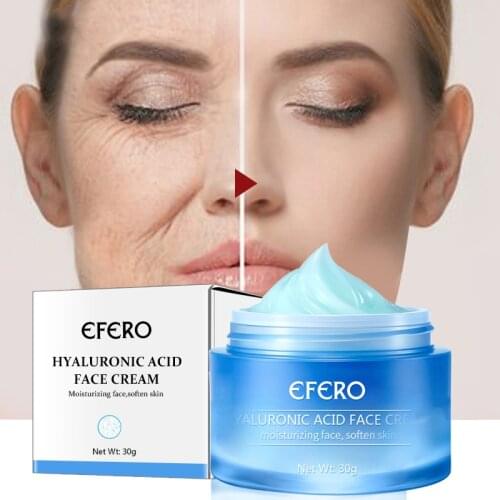 Efero Hyaluronic Acid Face Cream Soften Skin Moisturizers Nourish Oil-control Face Essence Lasting Moisturizing Facial Serum