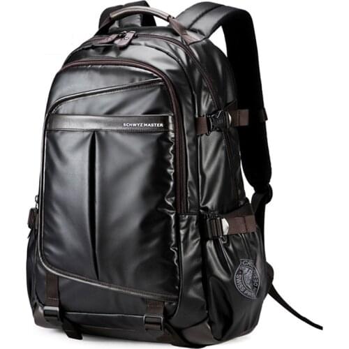 Mens Backpack Waterproof laptop bagback high quality multifunction Business bag Travel Bags computer backpack synthetic leather