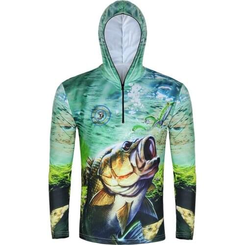 2021 New Fishing Clothing Long Sleeve Quick-Drying M~3XL Sun Protection fishing shirt Breathable Anti-UV Jersey