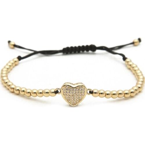 New Fashion Chain Rope Beads Bracelets for Women Charms Bracelet Engagement Gifts BZS008-R
