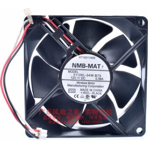 New 3110KL-04W-B79 8025 12V 0.38A 8CM inverter cooling fan