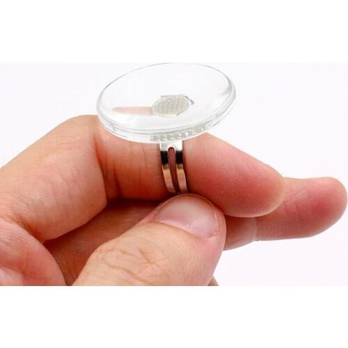 New Style Crystal Glass Ring Glue Holder Individual Eyelash Extension Glue Pallet Eyelash Adhesive Stand Pad