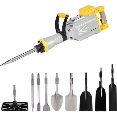 Hand held tree planting digging cutting portable machine electric jack hammer with cutting roots wide spade