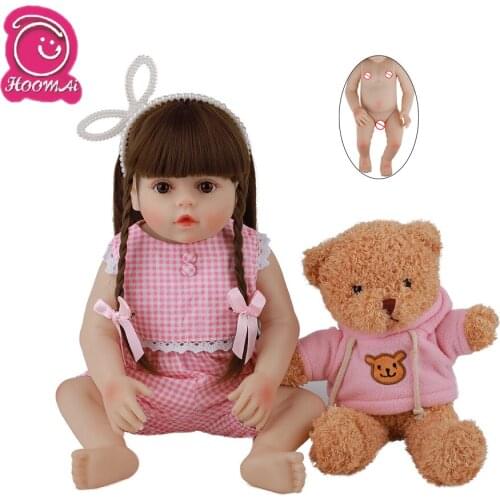 Princess Newborn Baby 18 '' Full Silicone Body Lifelike Bebe Reborn Dolls For Children Birthday Gift Toy