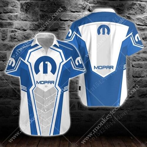 Mopar Brand New Mens Shirt 3D Anime Cardigan Harajuku Casual Oversized T-shirt Top High Quality Fashion Short-sleeved Shirt