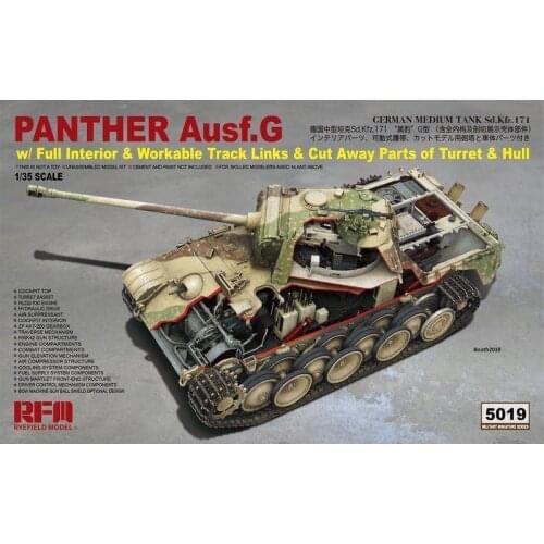 Ryefield Model RM5019 1/35 Panther Ausf.G w/Full Interior New