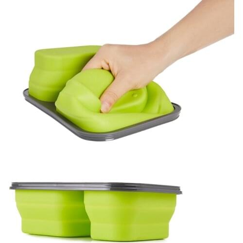 Naturehike Silicone Folding Bento Box Collapsible Portable Lunch Box for Food Dinnerware Food Container Food Bowl
