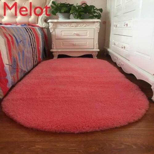 Cute Oval Carpet Floor Mat Home Living Room Coffee Table Bedroom Carpet Room Bedside Carpet Blanket Before Bed Customized