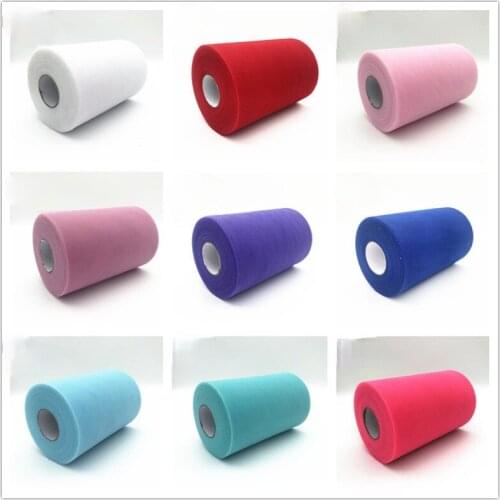 Tulle Roll Spool 200Yards 15cm White black Roll DIY Fabric Tutu Party Birthday Gift Wrap Wedding Decoration Party Event Supplies