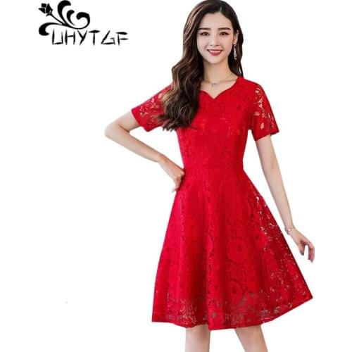 Летние платья мини UHYTGF China At AliExpress