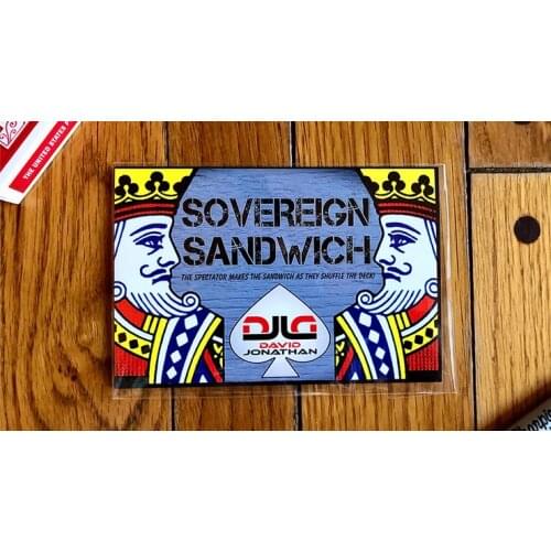 New Arrivals Sovereign Sandwich by David Jonathan Close up Magic Tricks props Illusions Stage Magic Mentalism Street Magia Fun