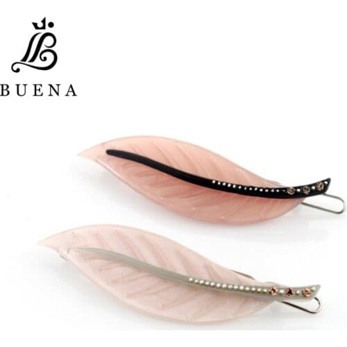 All Season Hair Pin Leaf-Shaped Girls Hairpins Exquisite Gift Hair Pins Acetate Hair Accessories