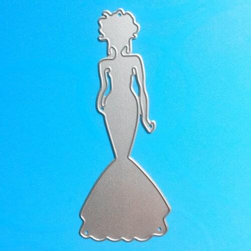 YINISE 602 Princess GIRL Metal Cutting Dies For Scrapbooking Stencils DIY Album Cards Decoration Embossing Folder Die Cuts Mold