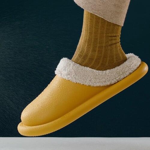 Womens family winter slippers for men and women indoor fur warm slippers indoor women slippers