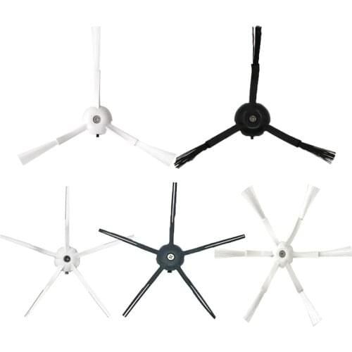 1Pcs 3-Arm 5 Arms 6-Armed Black White Side Brush for Roborock S5 Max S50 S51 S55 S6 MaxV Robot Vacuum Cleaner Accessories Parts